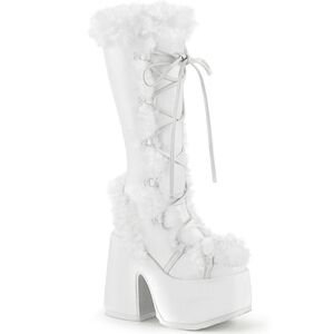 White Demonia Camel 311 Platform Boots
